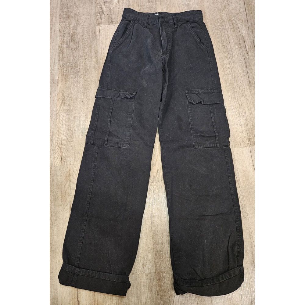 Women's Str Cargo Black Pants Size 4‎